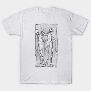 Two Abstract Friends T-Shirt